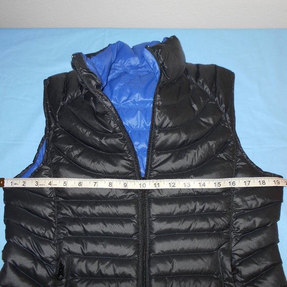 Black REAL GOOSE DOWN 90% and Feathers 10% Puffer Vest (M) Medium - Picture 6 of 14